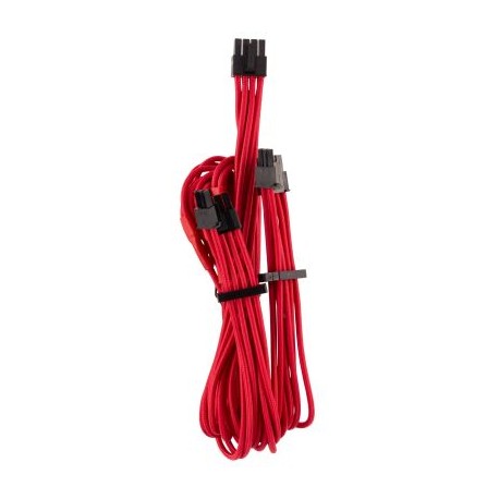 CABLE CORSAIR PCIE FUNDAS IND PSU PREM TIPO4 GEN4 ROJO CP-8920251