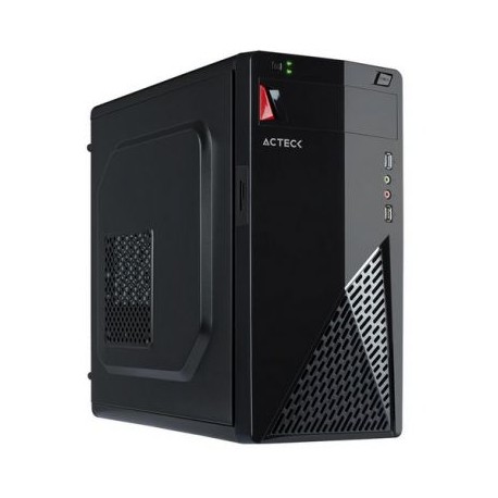 GABINETE ACTECK ATX/MICRO 500W MEDIA TORRE NEGRO AC-929035