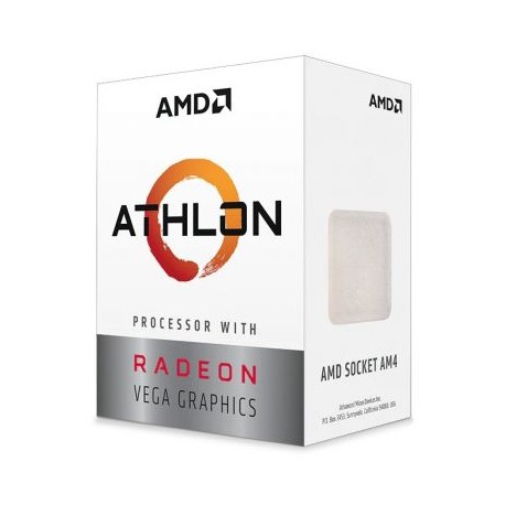 PROCESADOR AMD ATHLON 3000G DUAL CORE 3.5 GHZ AM4 VEGA 3 YD3000C6FHBOX