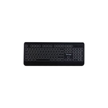 TECLADO INALAMBRICO VORAGO KM-201 MULTIMEDIA BICOLOR