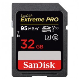 MEMORIA SD SANDISK EXTREME PRO 32GB SDHC C10 U3 (SDSDXXG-032G-GN4IN)