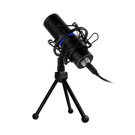 MICROFONO GAME FACTOR MCG700 USD LED VOLUMEN AJUSTABLE STAND ANTI POP