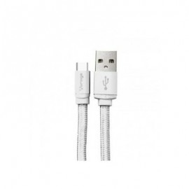 CABLE USB TIPO C VORAGO CAB-123 CARGA RAPIDA 1M BLANCO